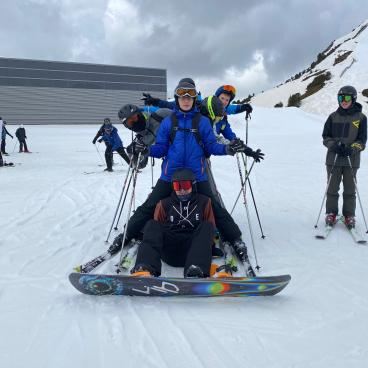 Gruppenfoto Skifahrer
