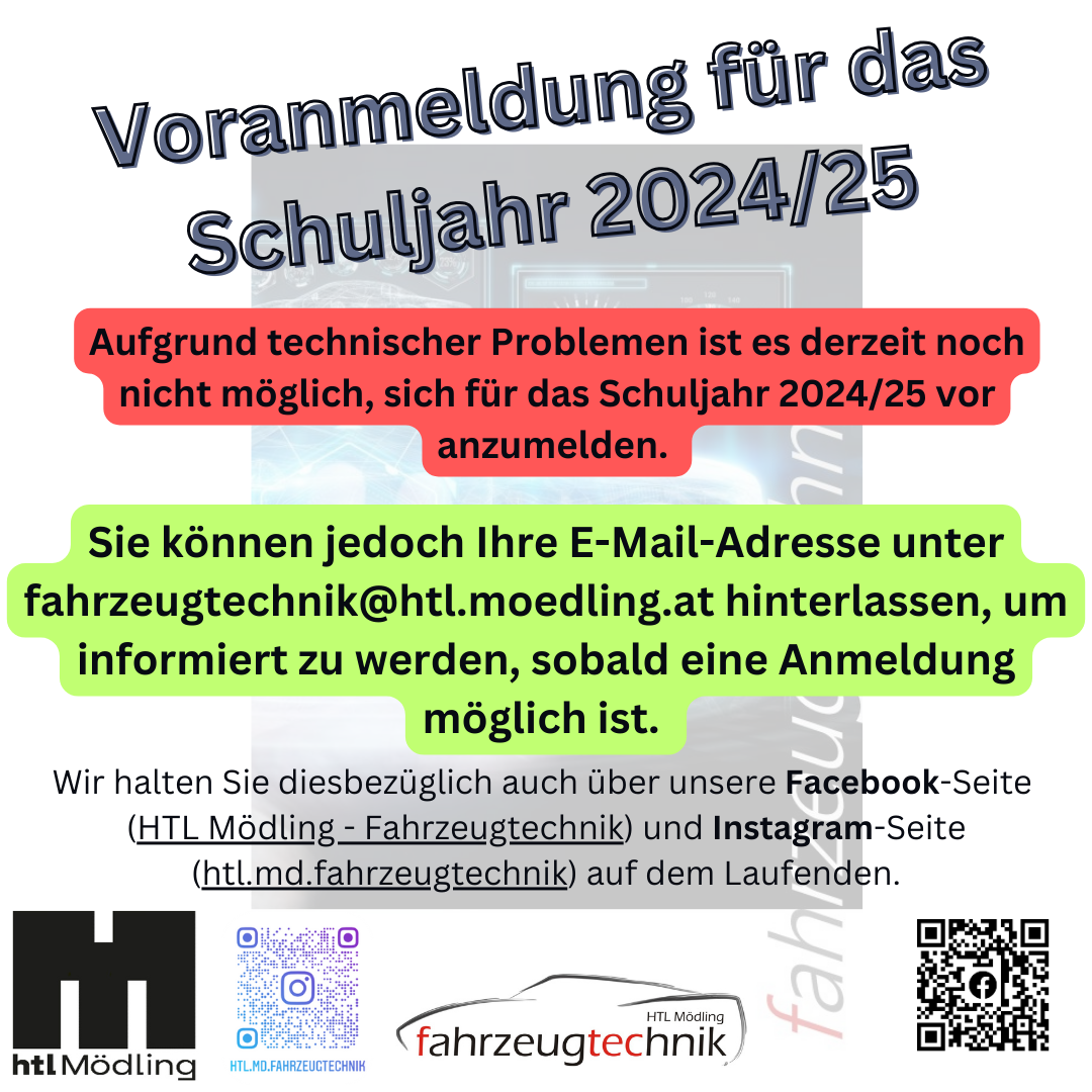 Voranmeldung
