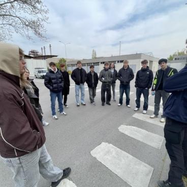 Begrüßung auf der Kläranlage Wien