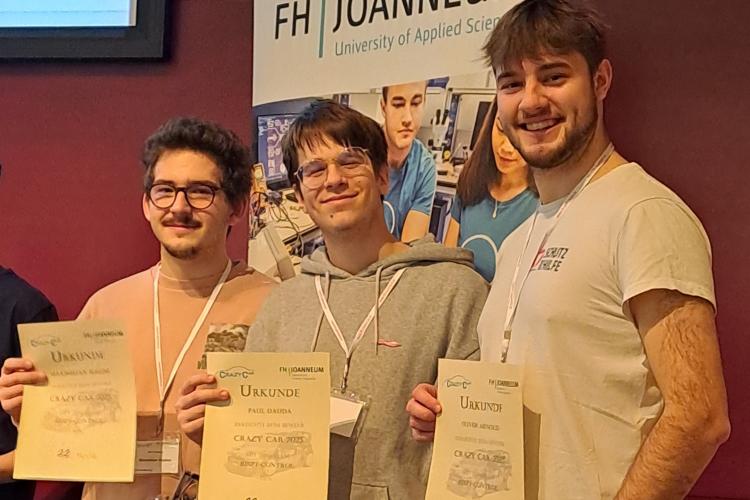 Am Foto von links nach rechts: Maximilian Böhm, Paul Dauda, Oliver Arnold