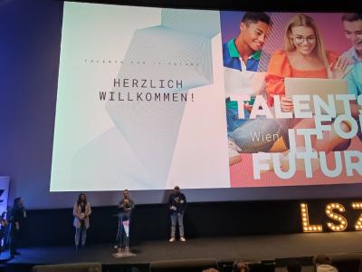 Begrüßung beim Event “Talents for IT-Future”